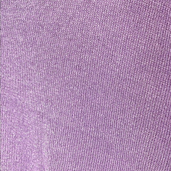Chico’s Lilac Pastel Metallic 3/4 Sleeve Cardigan Sweater - Picture 10 of 11